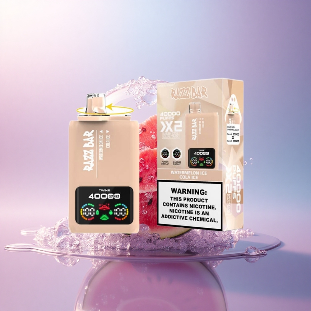 Razz Bar 40000 Puffs Wassermelonen-Eis - Cola-Eis mit Mesh Coil und 650 mAh