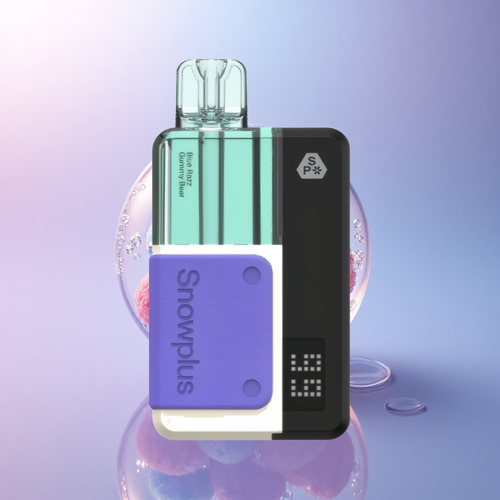 Snowplus Swift 15000 Puffs Pod Kit Blaue Himbeer-Gummibärchen Dual Mesh 1000mAh 12ml