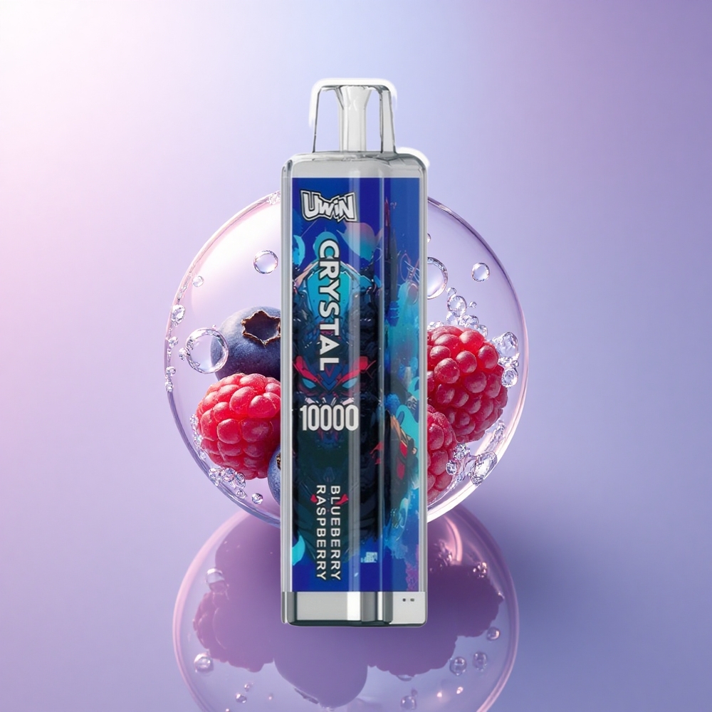 Uwin Crystal 10000 Puffs Blaubeere Himbeere RGB 650mAh Typ-C