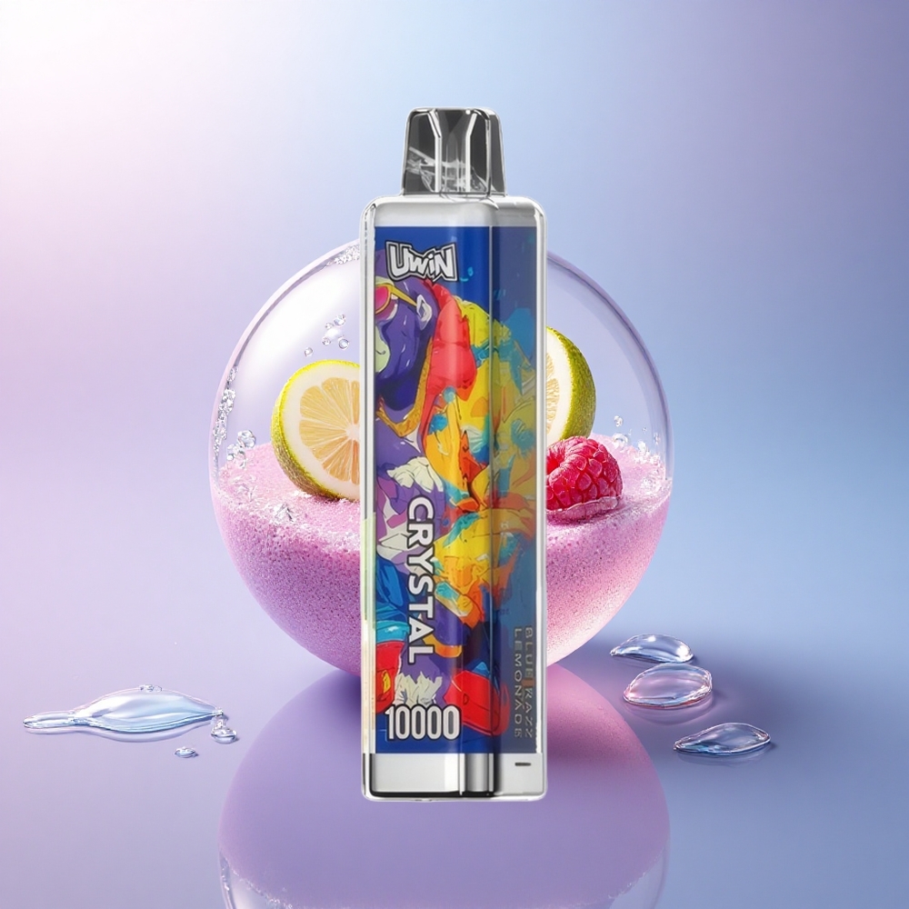 Uwin Crystal 10000 Puffs Blaue Himbeerlimonade mit RGB-Lichtern und 650mAh