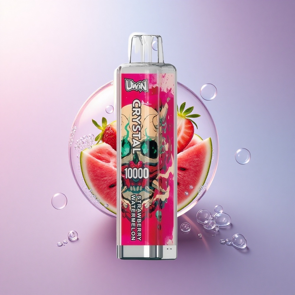Uwin Crystal 10000 Puffs Erdbeer-Wassermelone RGB 650mAh 18ml