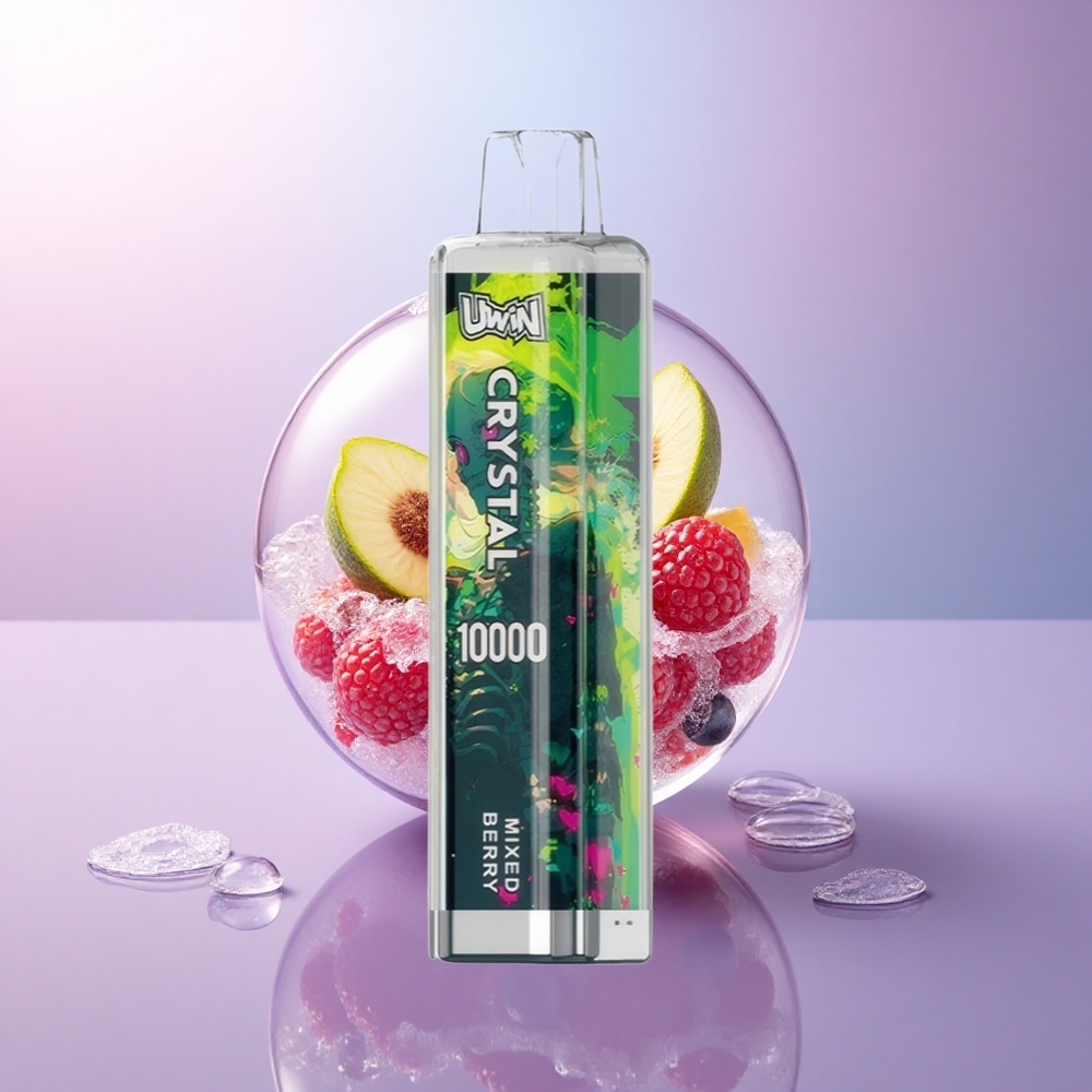 Uwin Crystal 10000 Puffs Gemischte Beeren mit RGB-Lichtern und 5% Nikotin
