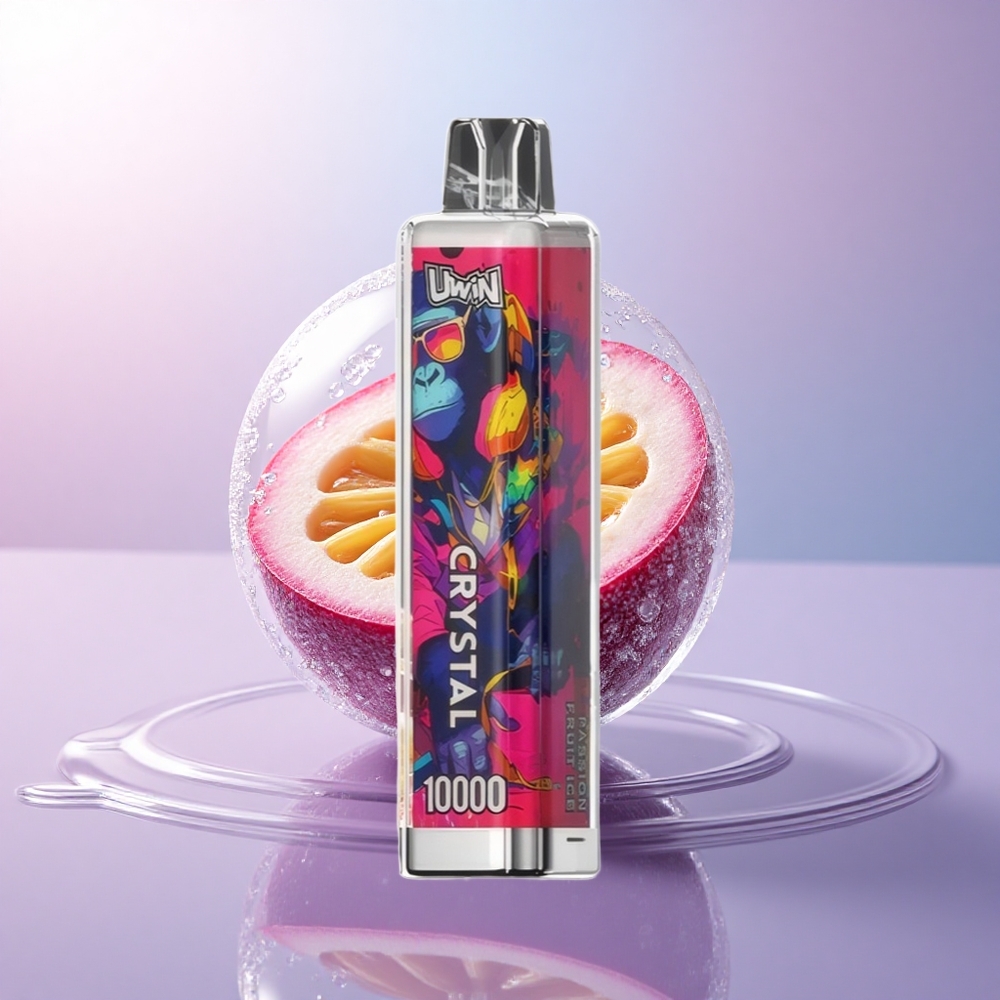Uwin Crystal 10000 Puffs Passionsfrucht Eis mit RGB-Licht und 650mAh