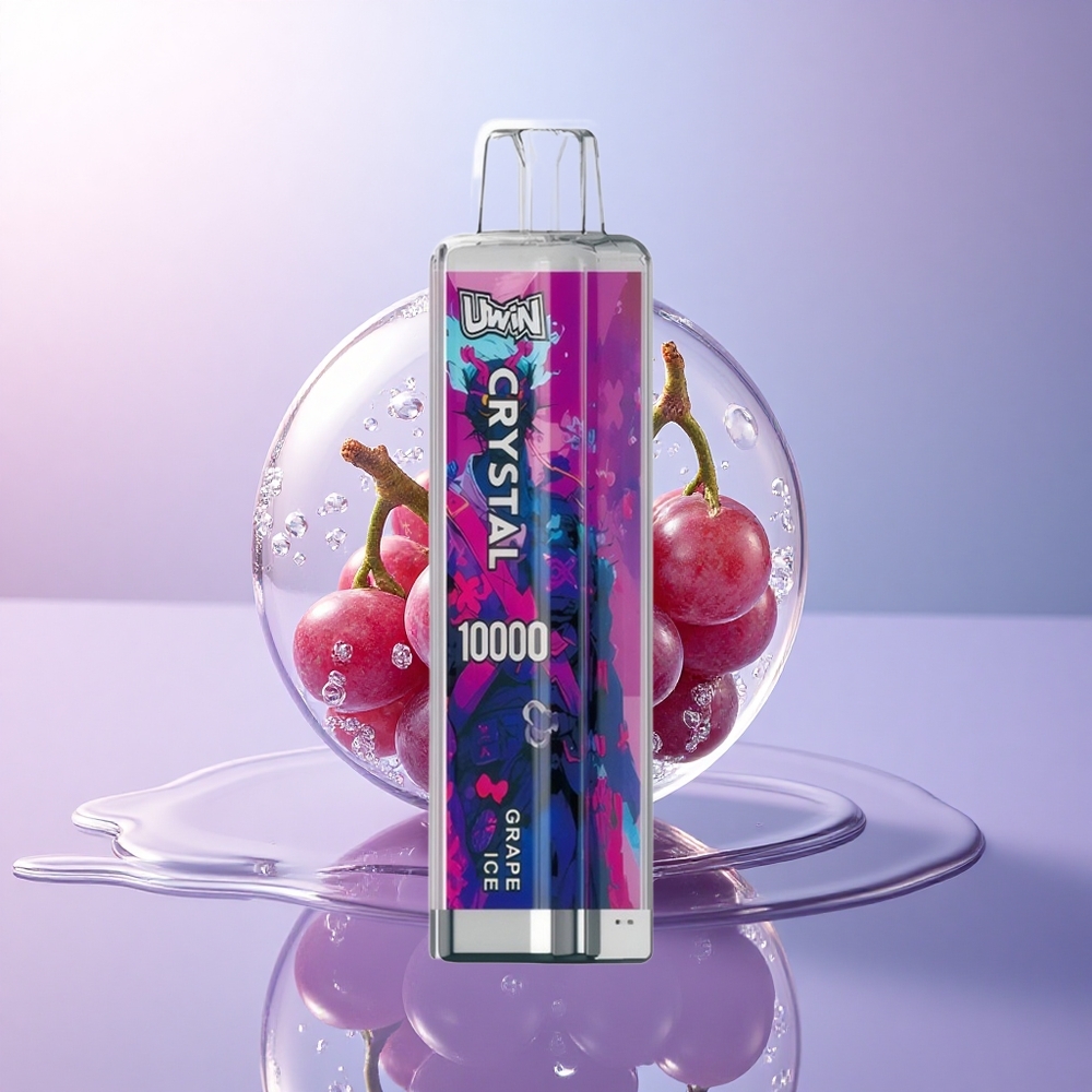 Uwin Crystal 10000 Puffs Trauben Eis RGB 650mAh 18ml