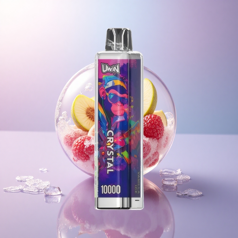 Uwin Crystal 10000 Puffs Vanille-Eis RGB mit 18ml E-Liquid und 650mAh