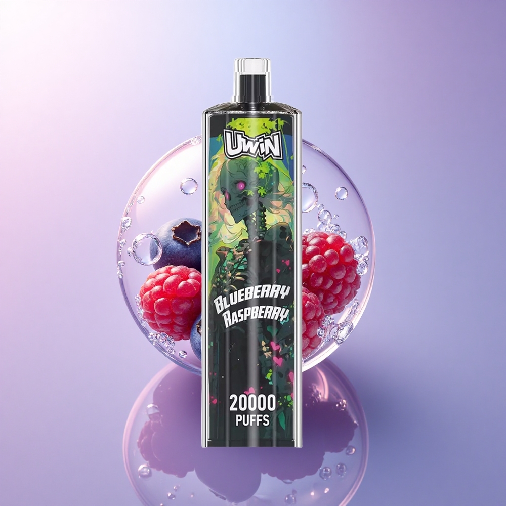 Uwin Shisha Hookah Crystal 20000 Puffs Blaubeere Himbeere Typ-C Mesh 650 mAh