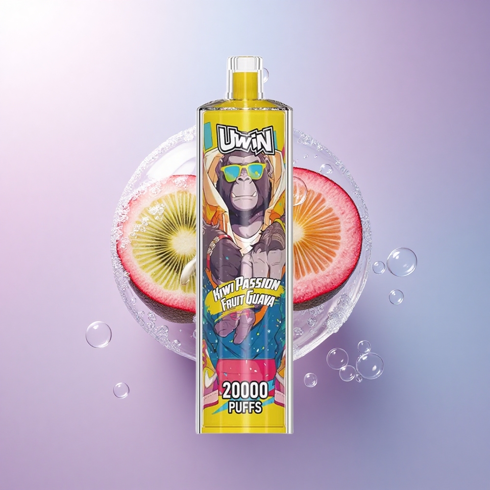 Uwin Shisha Hookah Crystal 20000 Puffs Kiwi-Maracuja-Guave Typ-C Mesh 650 mAh
