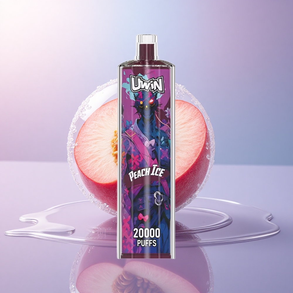 Uwin Shisha Hookah Crystal 20000 Puffs Pfirsich Eis Typ-C 650 mAh Mesh Coil