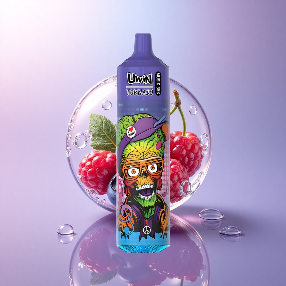 Uwin Tornado 35K Music Puffs Blaubeere Kirsche Preiselbeere 5% Nikotin 600mAh