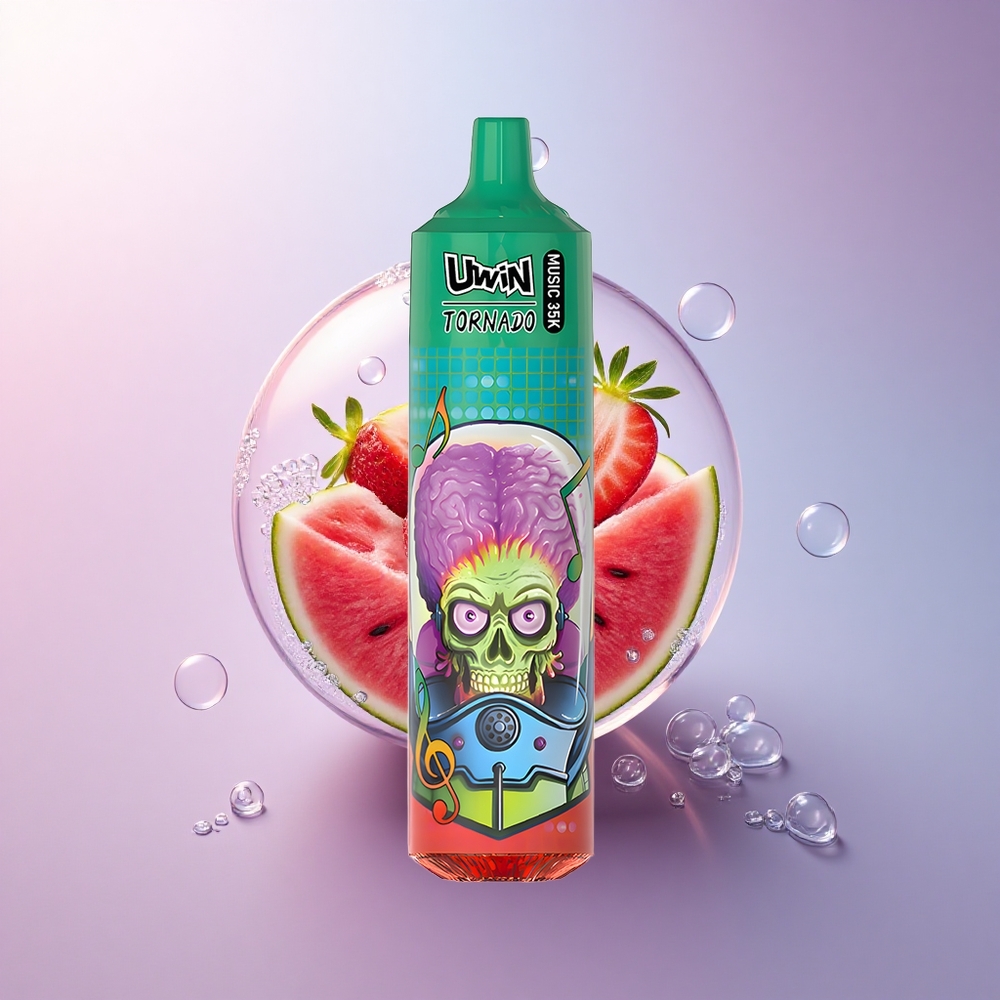 Uwin Tornado 35K Music Puffs Erdbeer-Wassermelone Typ-C 600mAh