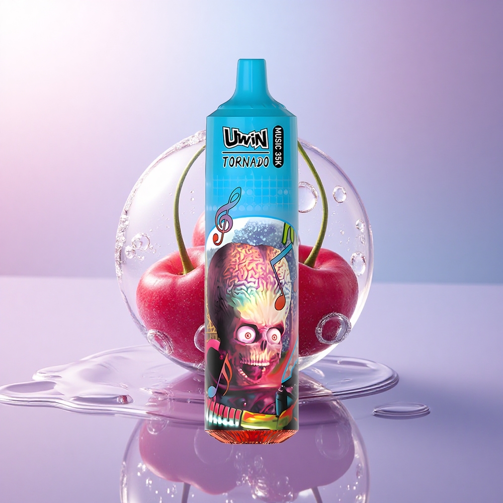 Uwin Tornado 35K Music Puffs Kirsch-Eis 5% Nikotin 600mAh