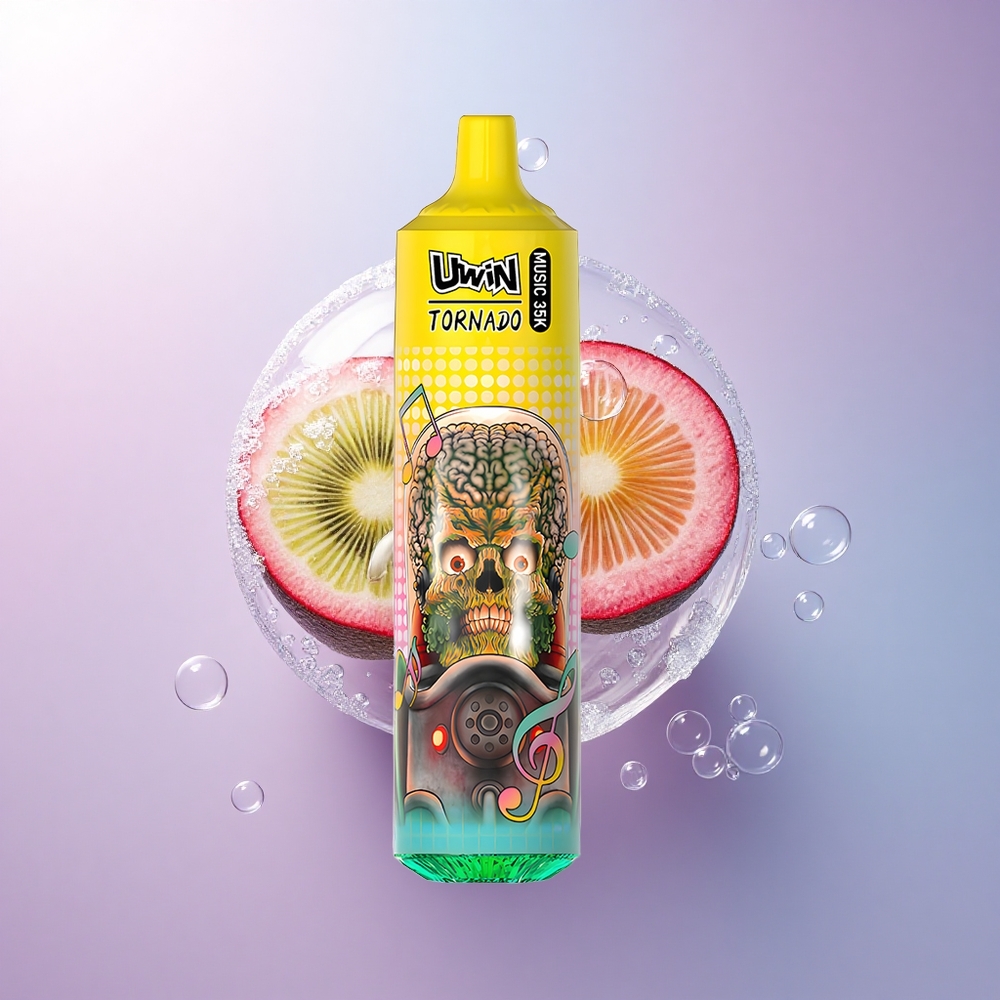 Uwin Tornado 35K Music Puffs Kiwi-Maracuja-Guava mit 5% Nikotin und 600mAh