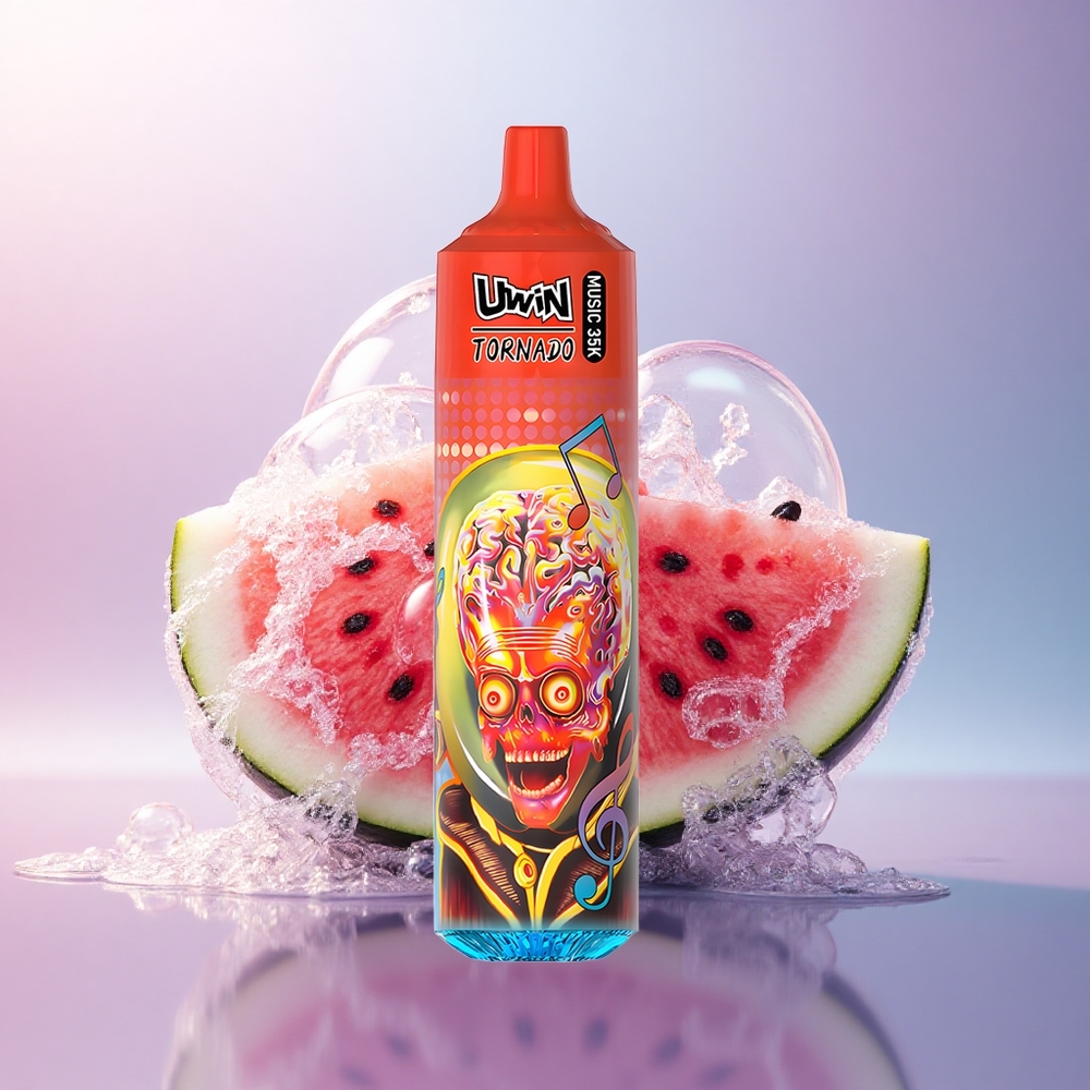 Uwin Tornado 35K Music Puffs Wassermelonen-Eis mit 5% Nikotin und 600mAh