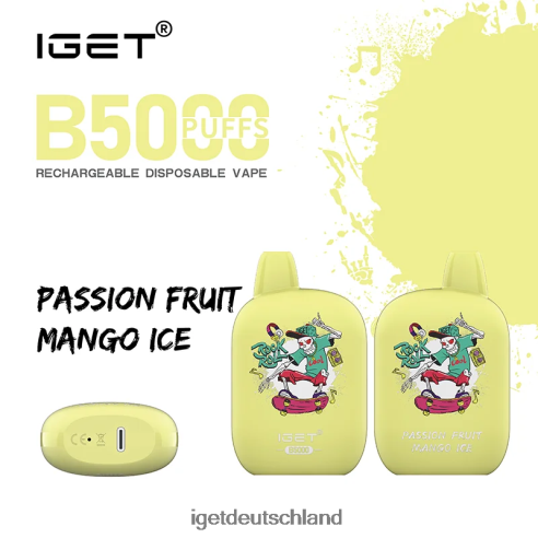 Online Iget Vapes - iget b5000 8DP2BJ312 Passionsfrucht-Mango-Eis