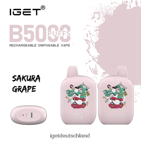 Iget Bar Germany - iget b5000 8DP2BJ317 Sakura-Traube