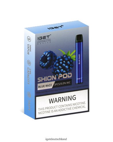 Iget Bar Germany - 3 x Iget Shion 8DP2BJ5 Blauer Razz