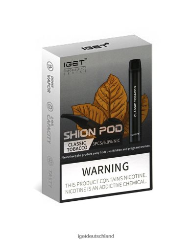 Iget Bar Online - 3 x Iget Shion 8DP2BJ9 klassischer Tabak