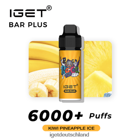 Iget Berlin - iget Riegel plus 6000 Züge 8DP2BJ234 Kiwi-Ananas-Eis